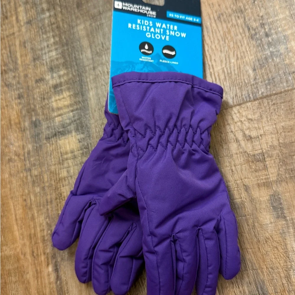 Mountain Warehouse Kids Purple Mittens